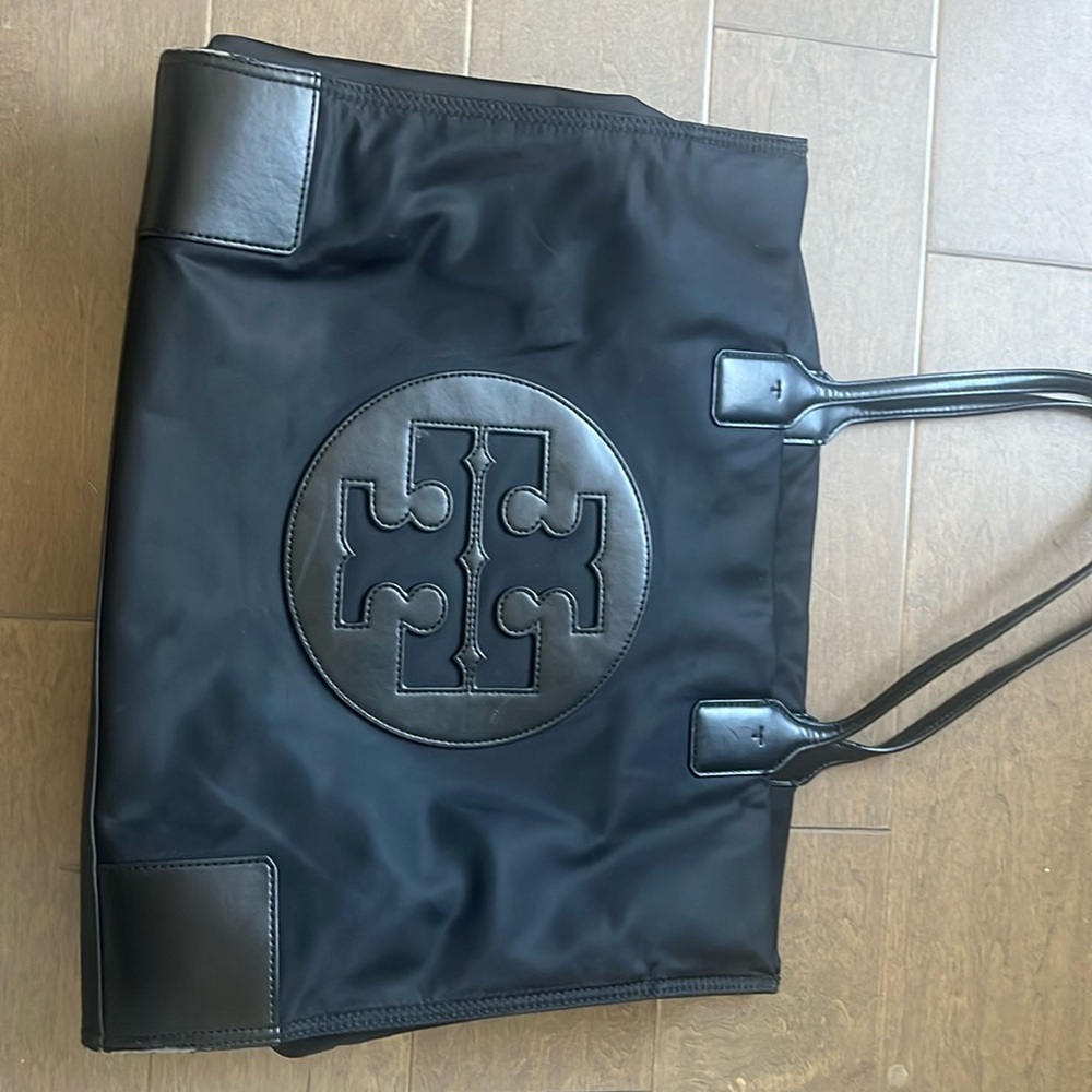 Tory Burch | Black Patent Ella large Tote
